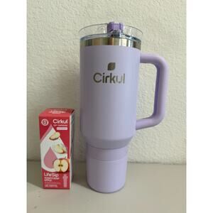 Cirkul 40oz All Day StrawSip Stainless Steel Tumbler Lilac & Honeycrisp Apple